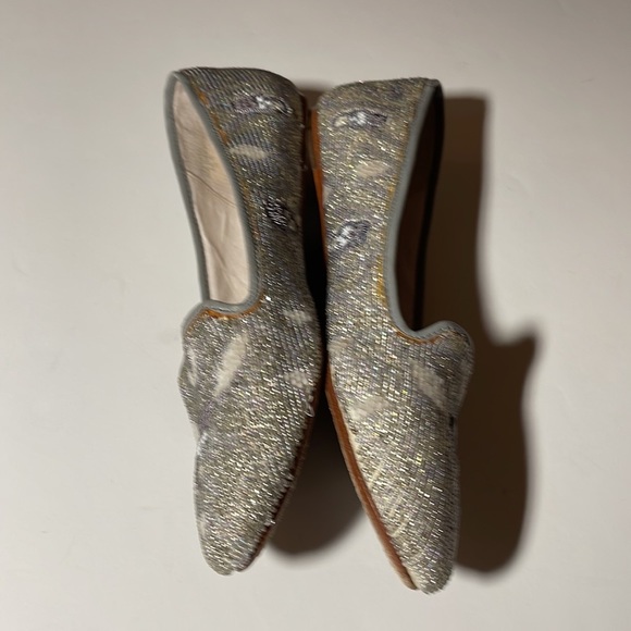 House of Harlow 1960 Beaded Leather Skull Flats - Women’s Size 36.5 - Picture 7 of 13